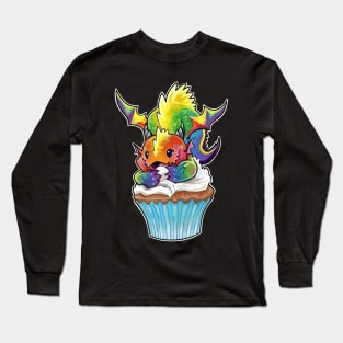 Cupcake dragon rainbow Long Sleeve T-Shirt